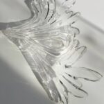 Transparent handmade glass ginkgo leaves-2