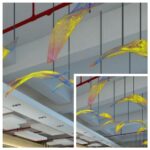 Handcrafted blown glass Colorful boat shape pendant lighting, unique club high-end interior decorations-2