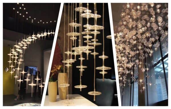 Hanging Suspension Glass Chandelier Lighting for Hotel Lobby-1