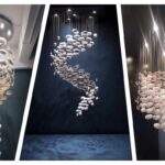 Modern Hotel Cloud Shape Design Of White Glass Chandelier Contemporary Chandelier-4